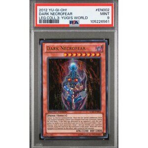 DARK NECROFEAR 2012 YU-GI-OH! #EN002 LEG.COLL.3: YUGI'S WORLD MINT 9